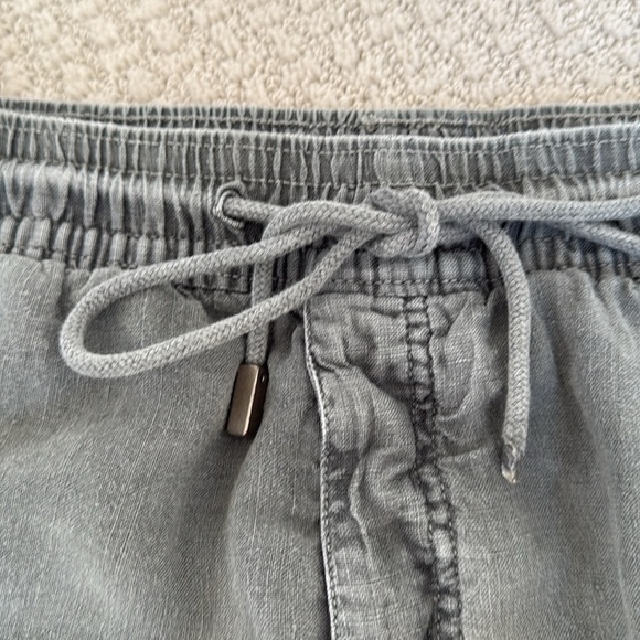 Vilebrequin Baie Straight-Leg Linen Drawstring Cargo Shorts Green - Picture 7 of 9